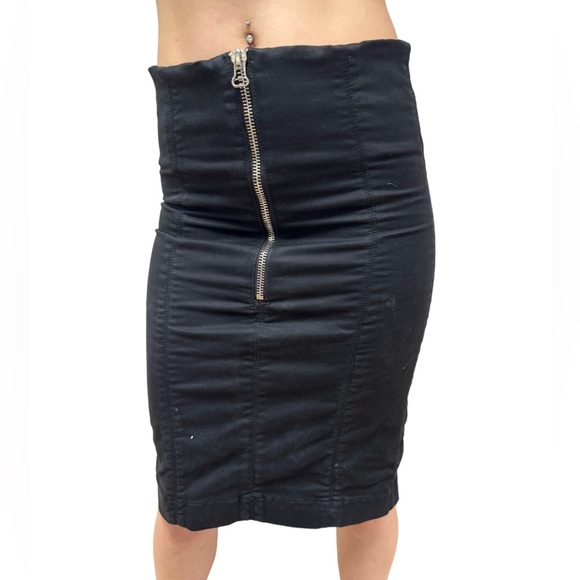 Joes Jeans The Legging Black Strapless Sweetheart Back Zip BodyCon Mini Dress - Picture 9 of 13